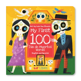Day of the Dead Inspired Children's Learning Clipart: First 100 Words Book Cover