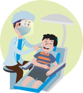 Friendly Dental Care Clipart: Comfortable Pediatric Dentistry Experience