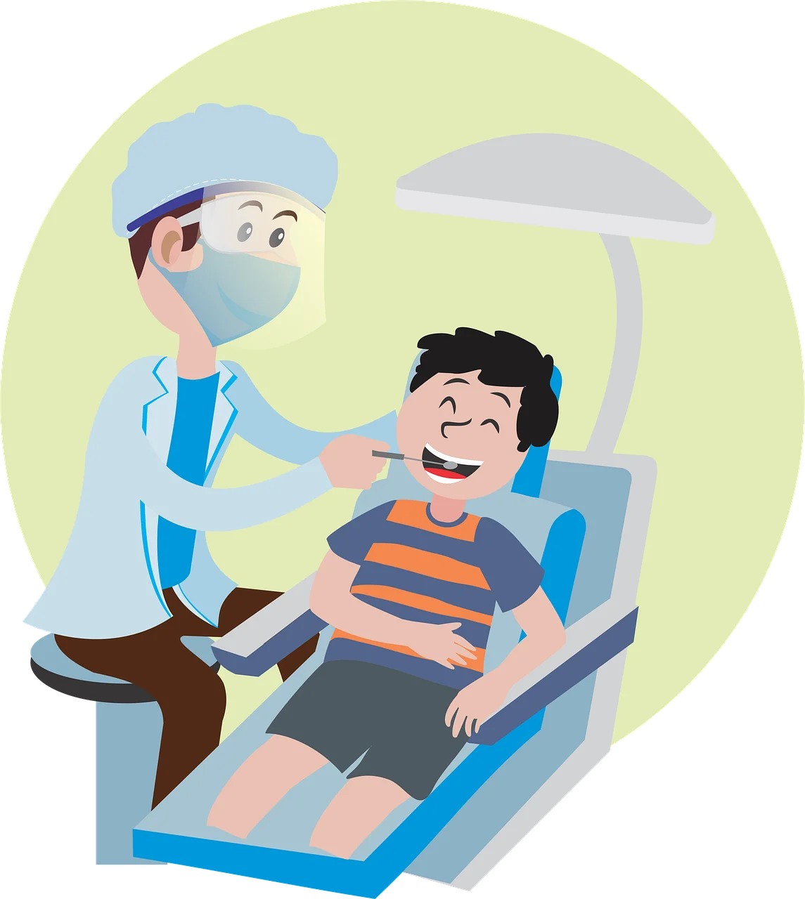 Friendly Dental Care Clipart: Comfortable Pediatric Dentistry Experience