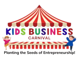 Colorful Kids Business Carnival Clipart: Entrepreneurship Learning Adventure