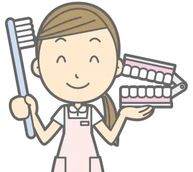 Friendly Dental Professional Illustration Clipart Showcasing Oral Hygiene Tools
