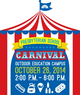 Presbyterian School Carnival Outdoor Education Campus Clipart Event Poster Design