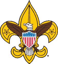 Boy Scouts of America Official Eagle Shield Fleur-de-lis Emblem Clipart Design