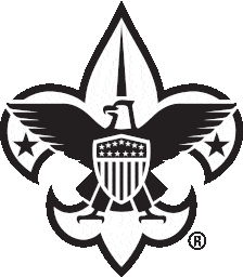 Boy Scouts of America Official Logo Black and White Clipart Design