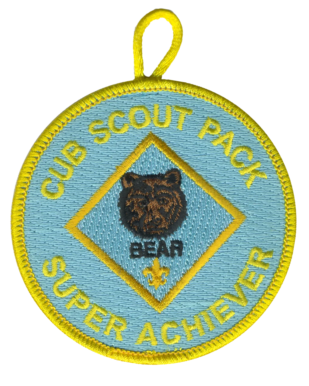 Cub Scout Pack Bear Rank Achievement Award Clipart Patch Design