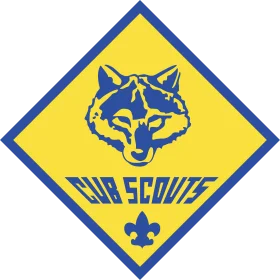 Cub Scouts Blue and Yellow Diamond Official Logo Clipart Design