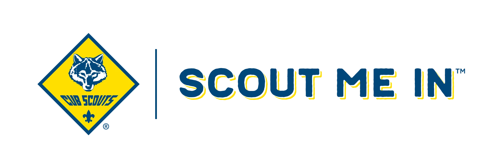 Cub Scouts Official Logo Clipart - Blue and Yellow Diamond Emblem Design