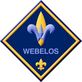 Official Webelos Cub Scouts Program Blue and Gold Clipart Emblem Design