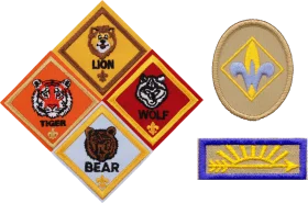 Vintage Boy Scouts of America Rank Advancement Clipart Emblem Collection
