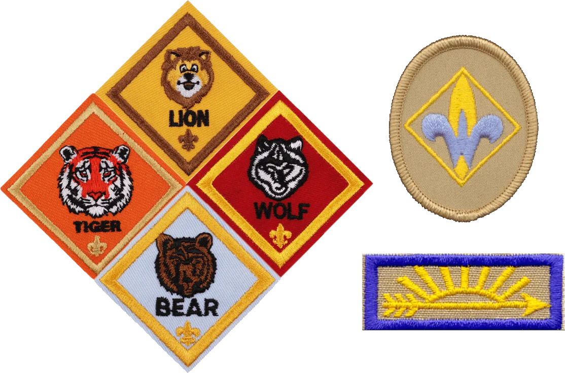 Vintage Boy Scouts of America Rank Advancement Clipart Emblem Collection
