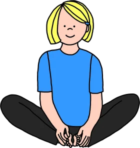 Serene Lotus Pose Yoga Clipart Illustration of Calm Meditation Posture