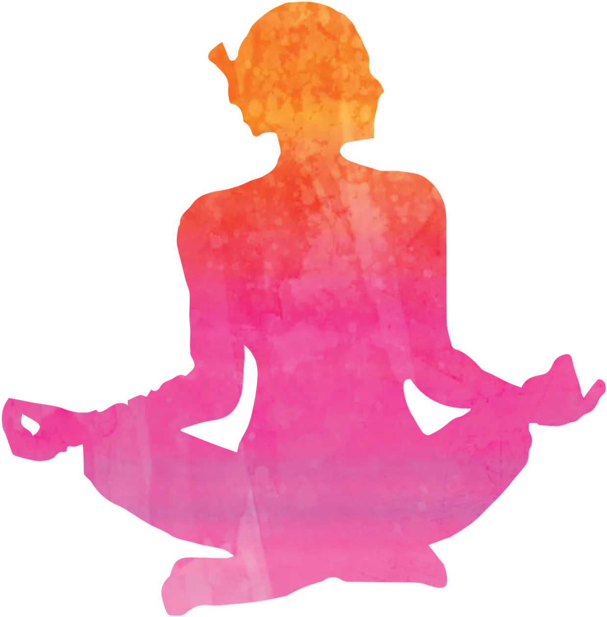 Serene Meditation Lotus Pose Yoga Practitioner Watercolor Clipart Illustration