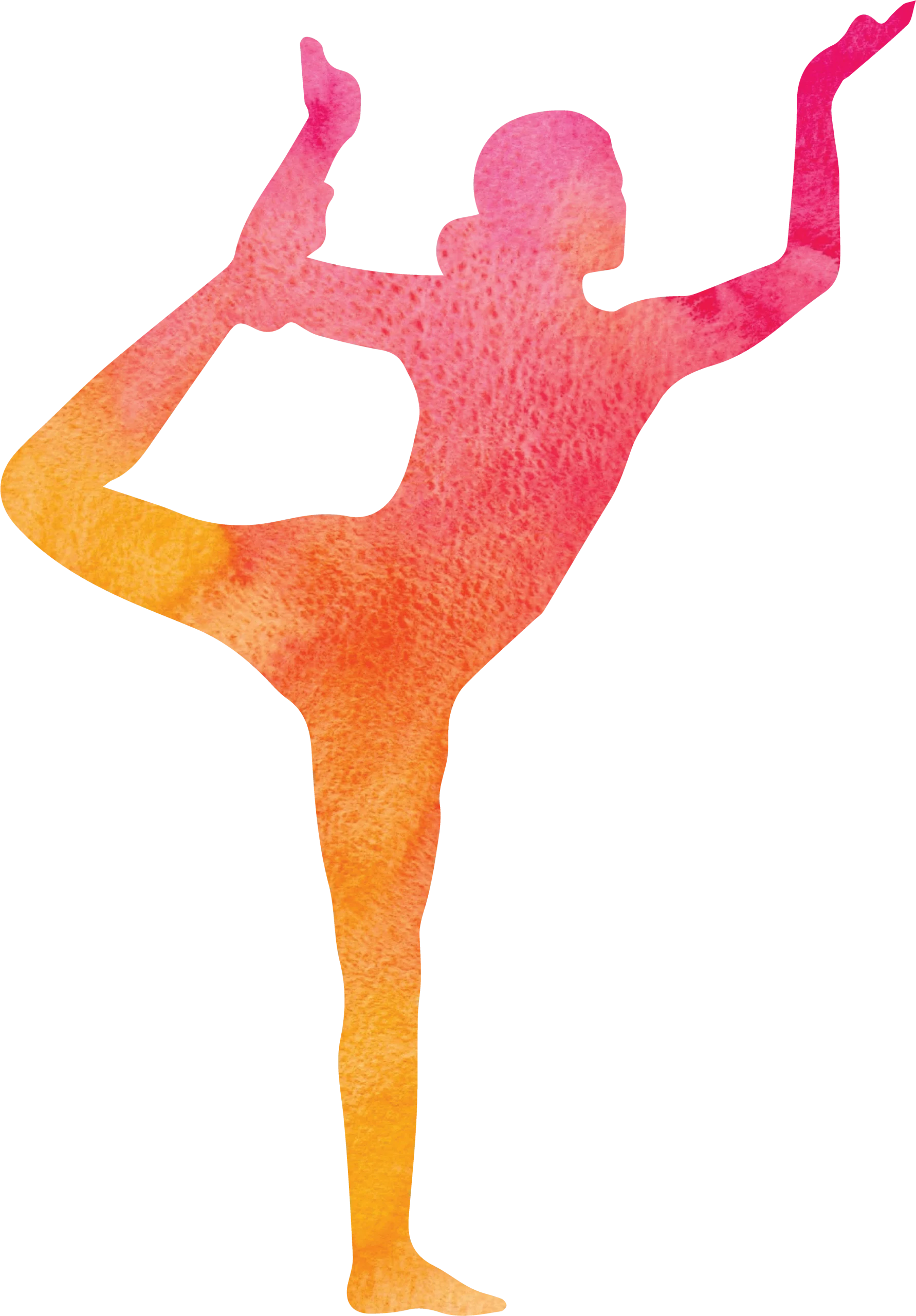Serene Yoga Pose Silhouette Clipart: Graceful Balance and Mindful Movement