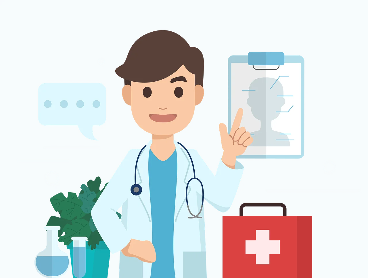 Professional Medical Healthcare Provider Illustration Clipart Design