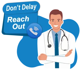 Don't Delay Reach Out: Professional Medical Healthcare Professional Clipart Design