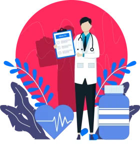 Professional Healthcare Provider Offering Medical Consultation Clipart Illustration