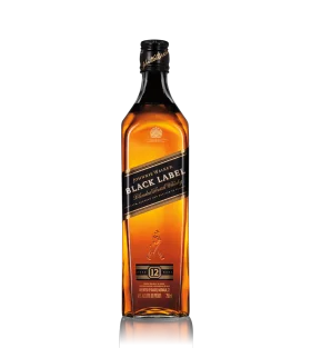 Elegant Johnnie Walker Black Label Whisky Bottle Clipart Design