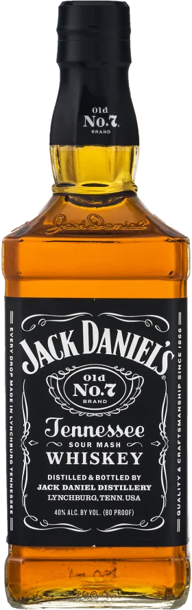 Jack Daniel's Old No. 7 Tennessee Sour Mash Whiskey Clipart Graphic Design