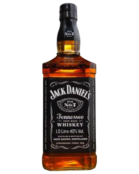 Jack Daniel's Tennessee Whiskey No. 7 Classic Black Label Clipart Bottle Design