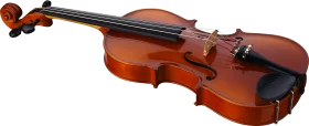 Classic Wooden Violin Clipart with Rich Amber Tones and Elegant Craftsmanship
