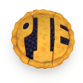 Golden Lattice-Topped Fruit Pie Clipart with Warm Buttery Crust Design