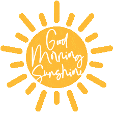 Cheerful Good Morning Sunshine Clipart Design with Radiant Yellow Sun