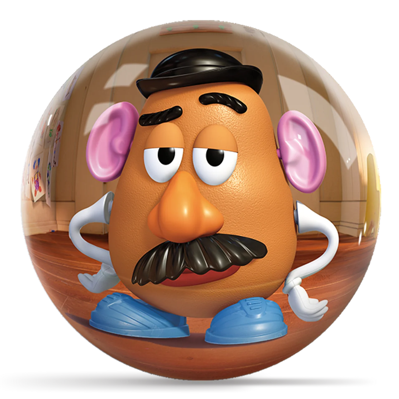 Classic Potato Head Cartoon Character Spherical Clipart Design