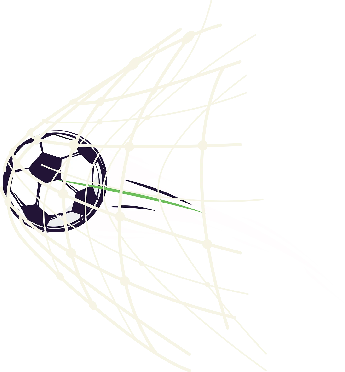 Dynamic Soccer Ball Soaring Through the Air Soccer Clipart Graphic Design