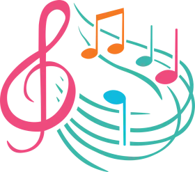 Colorful Musical Notes Clipart Celebrating Rhythm and Harmony in Design