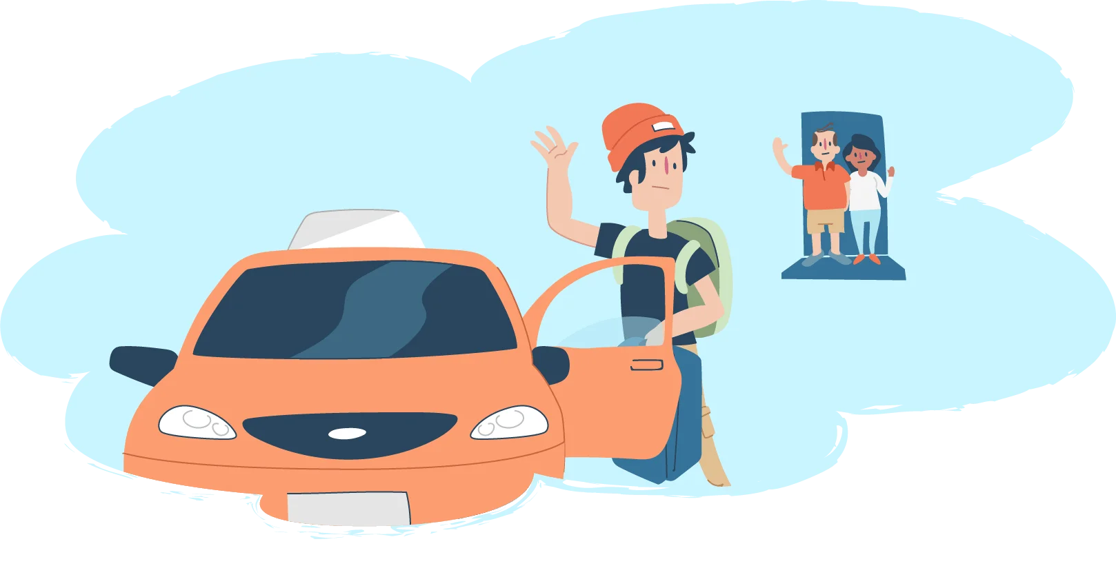 Comprehensive Moving Day Assistance Clipart with Transportation and Support