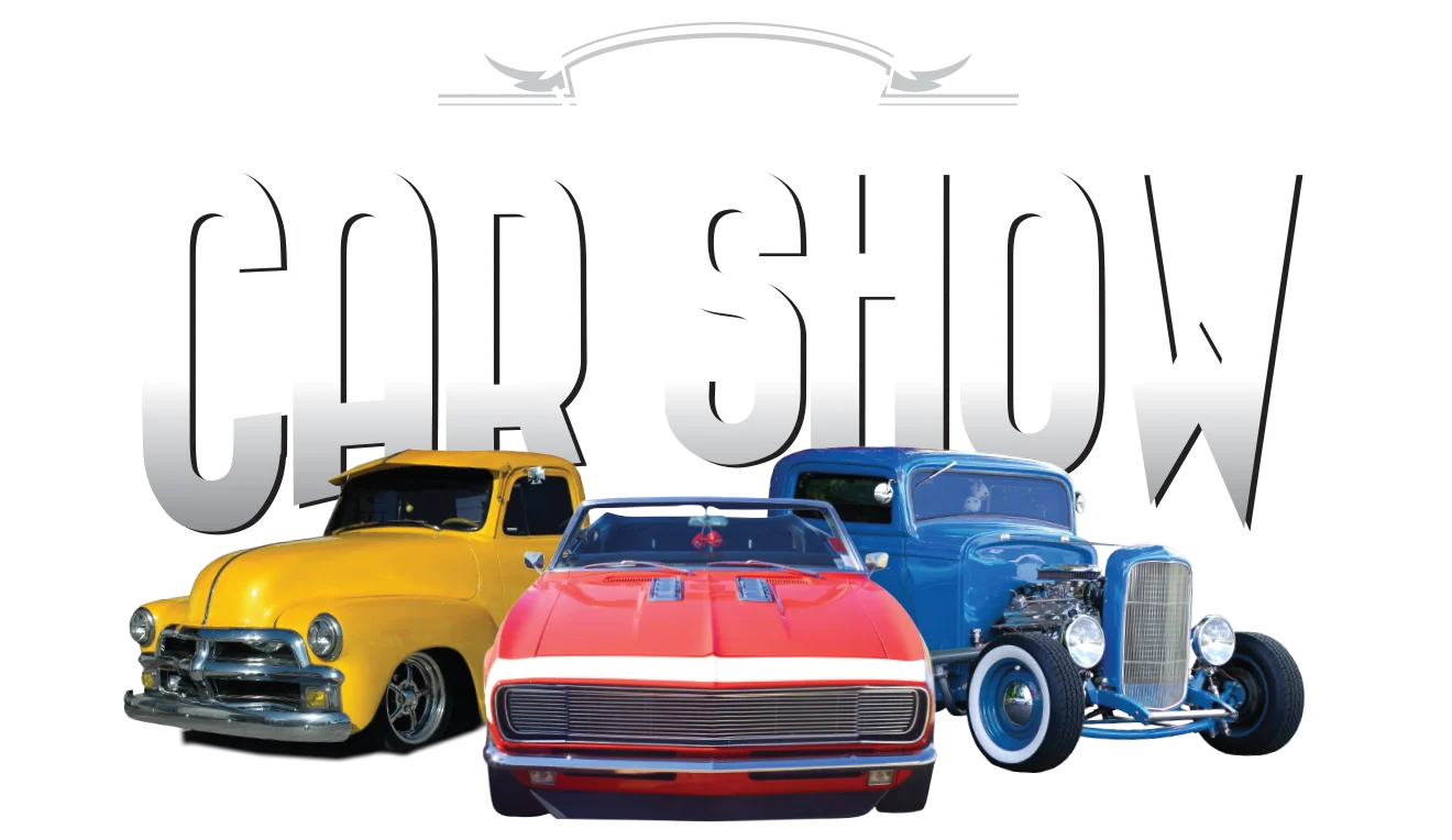 Classic American Hot Rod and Vintage Car Show Automotive Clipart Design