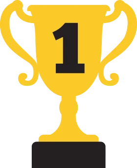 Golden Champions Trophy Clipart Symbolizing First Place Achievement