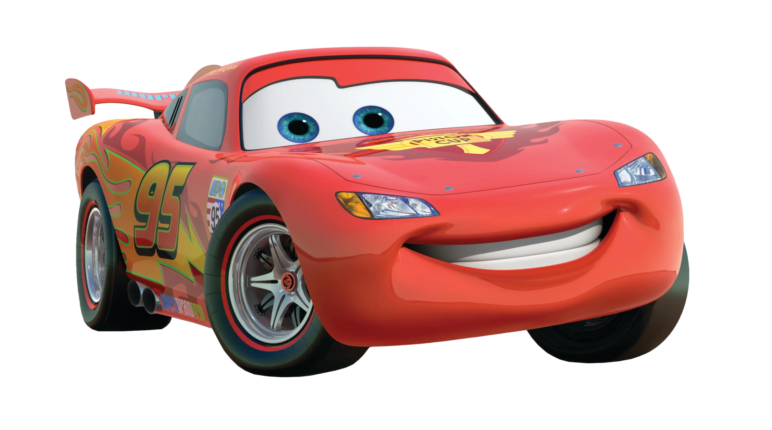 Lightning McQueen: Animated Racing Car Clipart with Cartoon Charm
