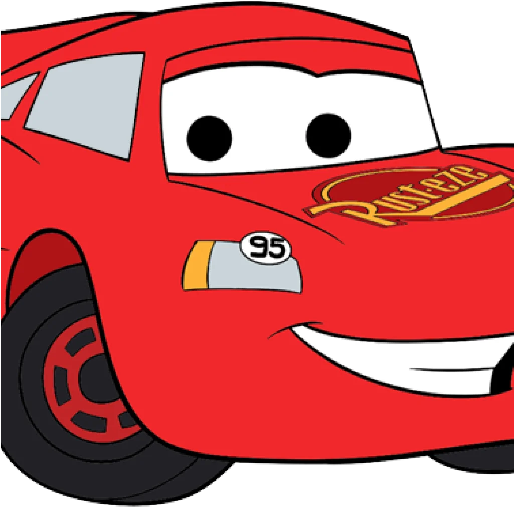 Lightning McQueen Pixar Cars Animated Race Car Clipart Design