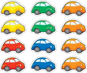 Playful and Colorful Collection of Cute Cartoon Car Clipart for Kids