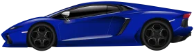 Sleek Blue Lamborghini Aventador Supercar High-Detail Automotive Clipart Design