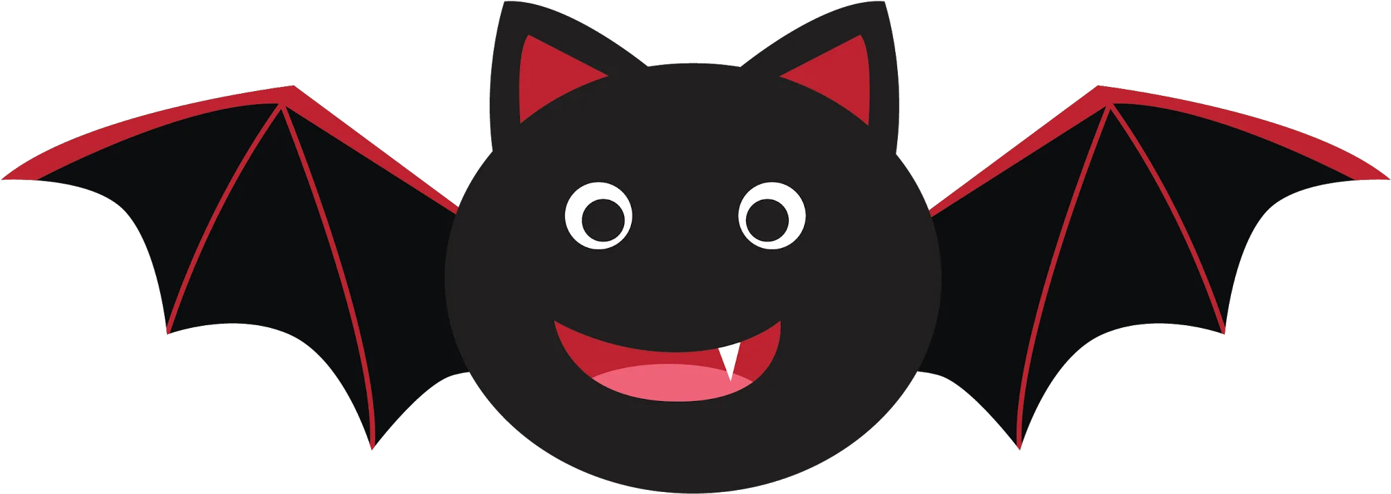 Adorable Vampire Bat Cartoon Halloween Clipart with Charming Smile