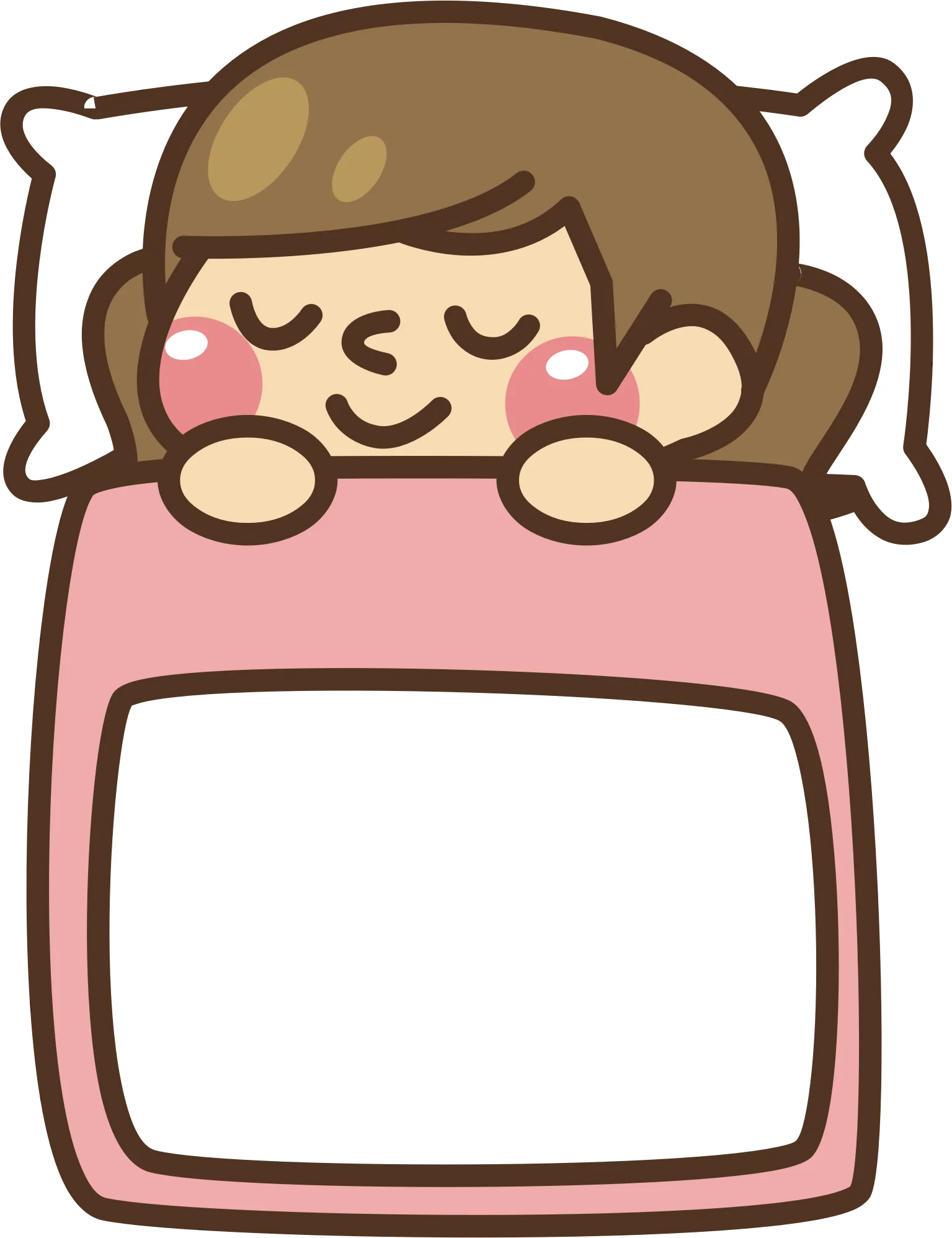 Adorable Sleeping Character Cozy Comfort Clipart Illustration Design
