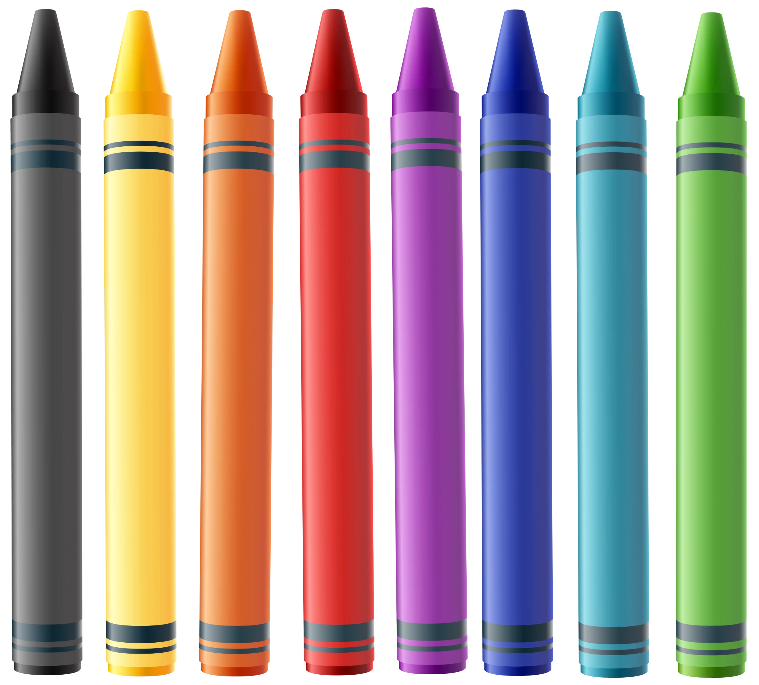 Colorful Crayons Clipart Collection: A Rainbow of Creative Drawing Tools