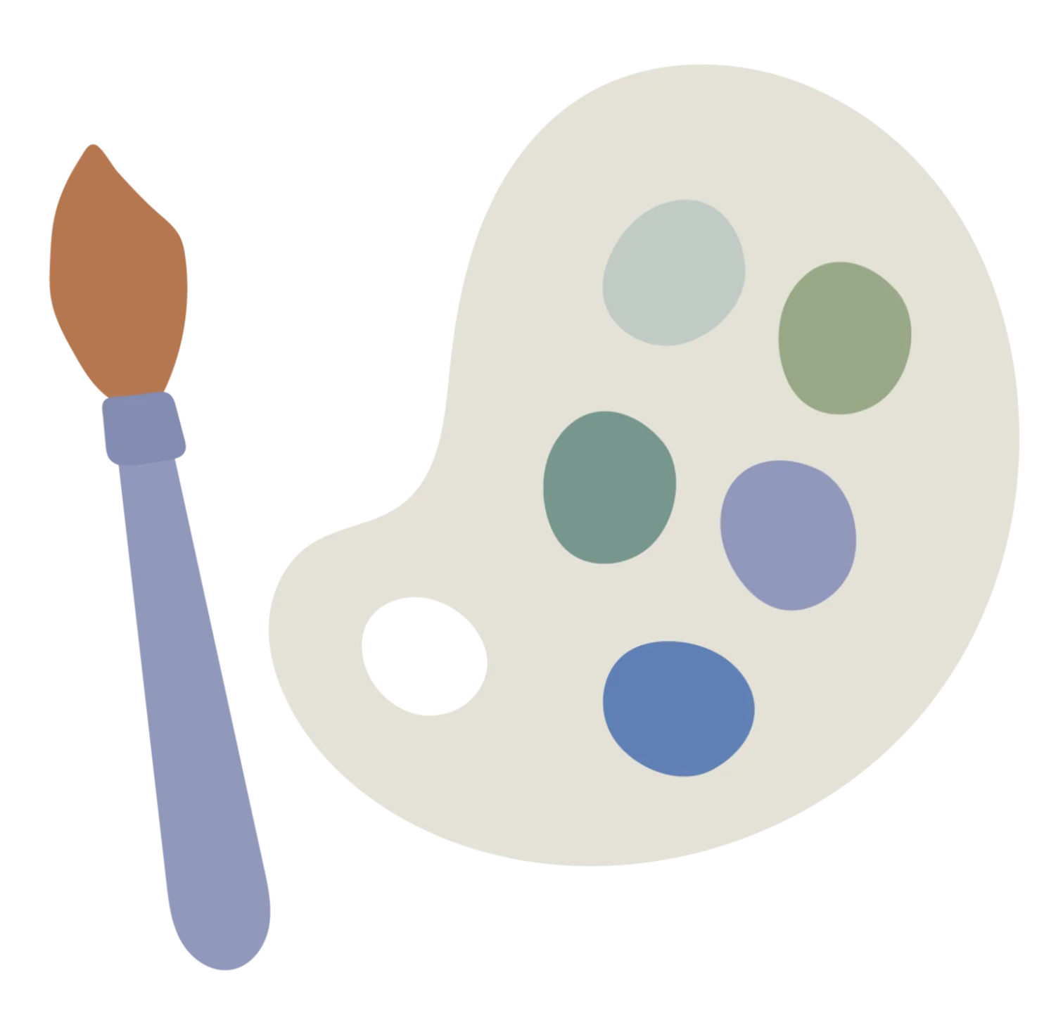 Creative Afterschool Art Palette and Paintbrush Clipart Design for Kids