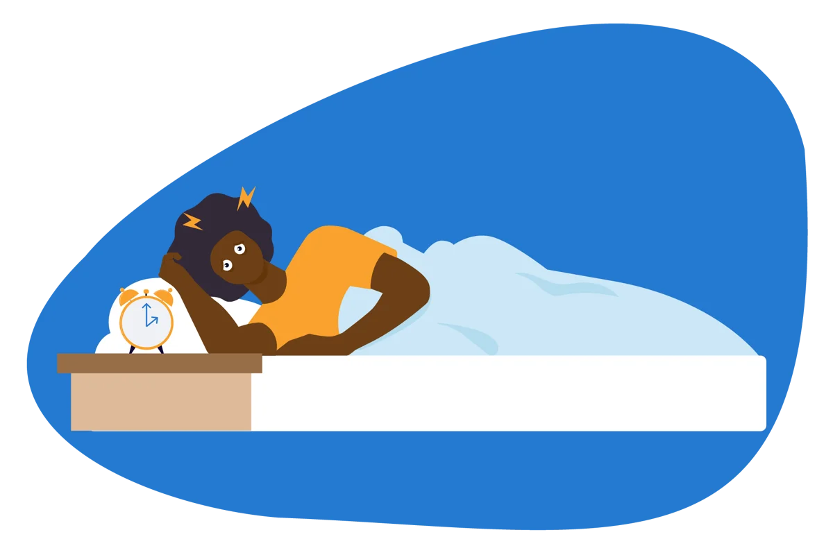 Peaceful Slumber: A Cozy Cartoon Clipart Illustration of Restful Sleep