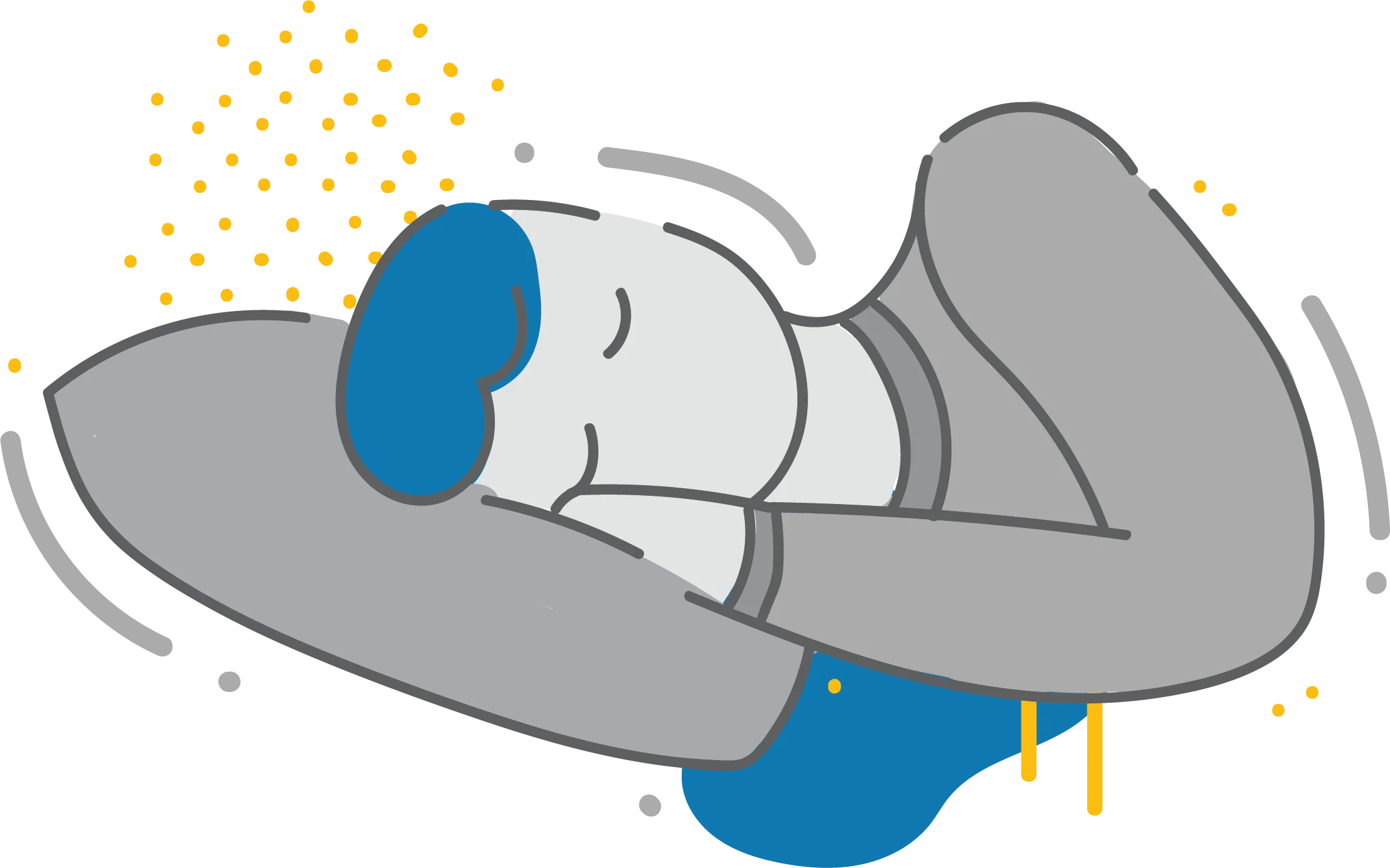 Peaceful Slumber: A Minimalist Sleep Clipart Illustration of Restful Comfort