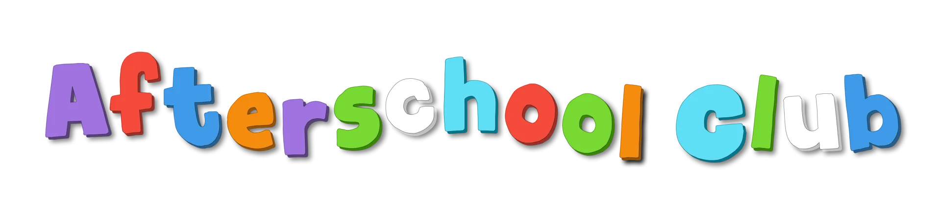 Playful and Colorful Afterschool Club Clipart Design with Cheerful Typography