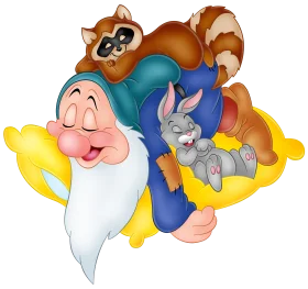 Whimsical Slumbering Cartoon Characters Peaceful Dreamland Clipart Collection