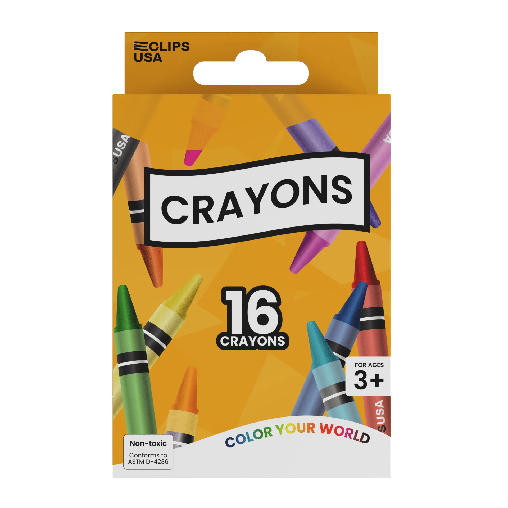 Colorful Crayons Clipart Pack: 16 Expressive Drawing Tools for Creative Kids
