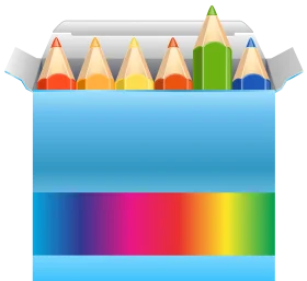 Colorful School Supplies Cartoon Pencil Clipart Collection for Creative Design