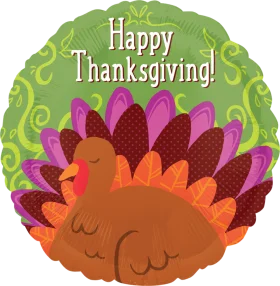 Whimsical Thanksgiving Turkey Clipart with Festive Autumn Color Palette
