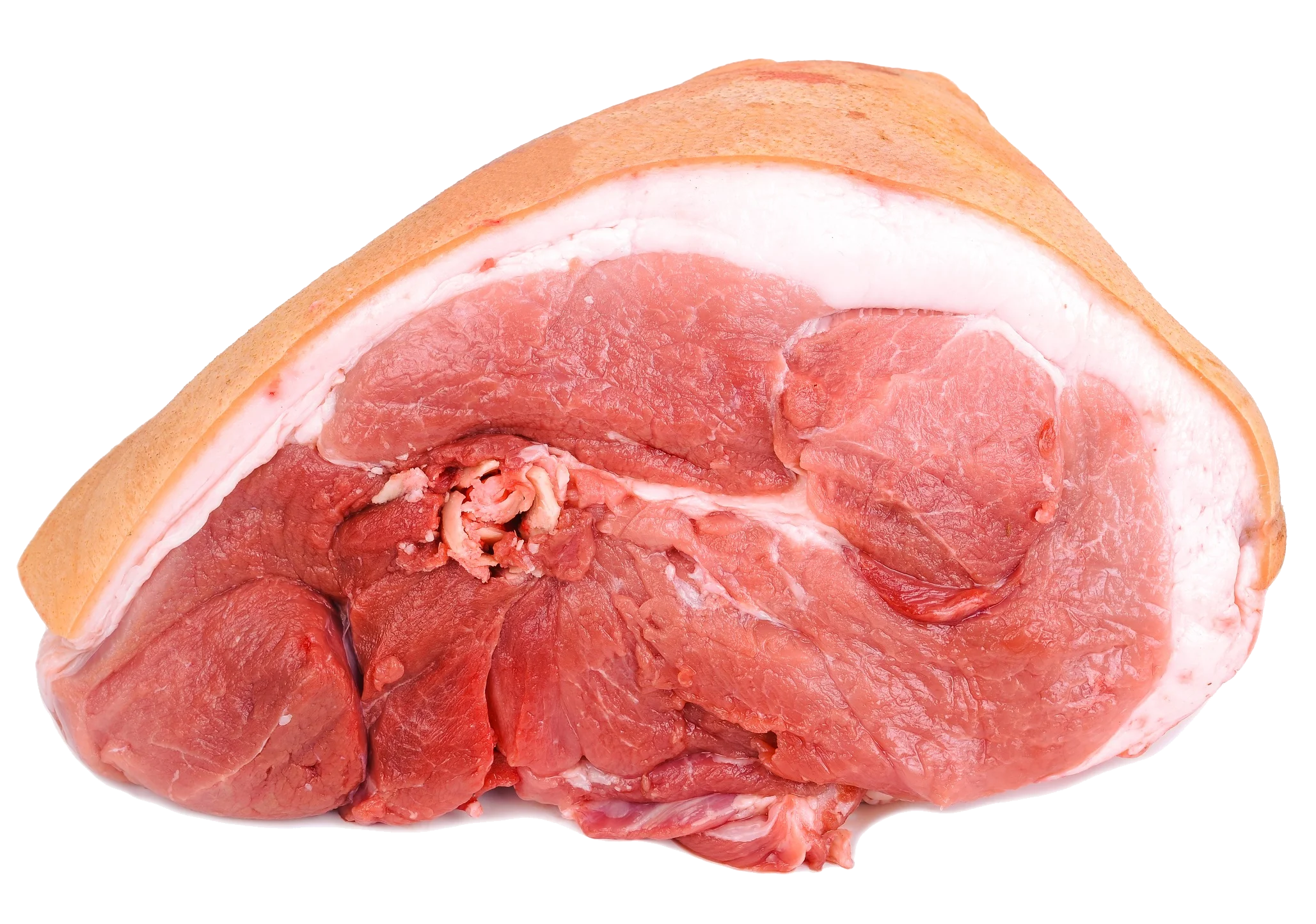 Fresh Raw Pork Ham Slice Culinary Clipart Illustration for Cooking Enthusiasts