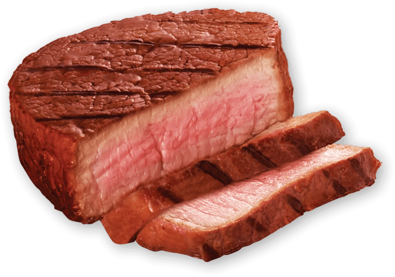 Juicy Medium-Rare Grilled Beef Steak Clipart with Seared Grill Marks