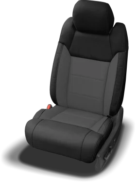 Modern Automotive Seat Clipart: Sleek Gray and Black Ergonomic Design